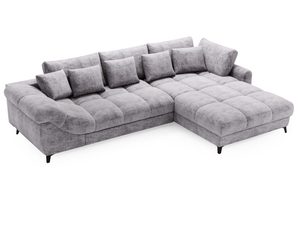 Miniaturka 11 - Narożnik szary z dużymi poduchami i nowoczesną konstrukcją