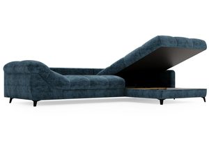 Miniaturka 22 - Narożnik turkusowy z otwartym pojemnikiem i metalową ramą