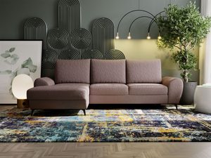 Miniaturka 23 - Jasnoróżowy narożnik z matowym wykończeniem i dekoracyjnym tłem