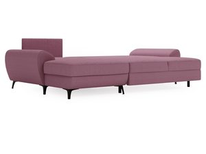 Miniaturka 18 - Różowy narożnik z nowoczesnym siedziskiem i prostą linią