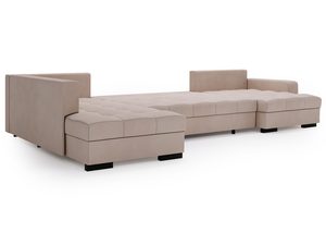 Miniaturka 12 - Narożnik beżowy rozkładany z oparciem