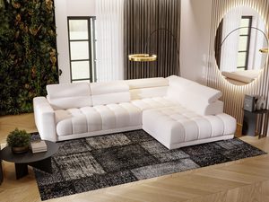 Miniaturka 25 - Jasny narożnik w eleganckim salonie z ciemnym dywanem