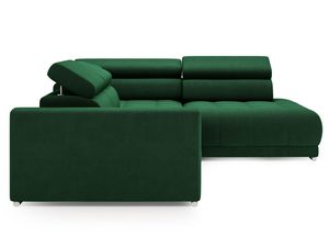 Miniaturka 22 - Zielony narożnik tapicerowany z nowoczesnym wykończeniem