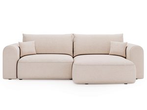 Miniaturka 16 - Dwuosobowa sofa beżowa z poduchami, nowoczesny styl
