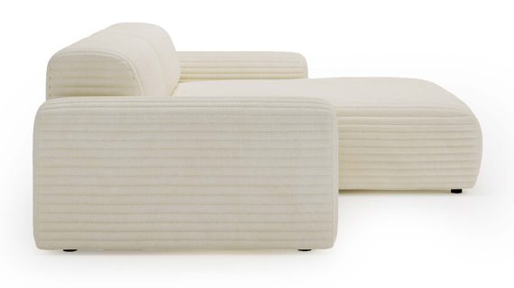 Miniaturka 20 - Piękny Beżowy Narożnik z Zaokrąglonymi Bokami LUIZZI