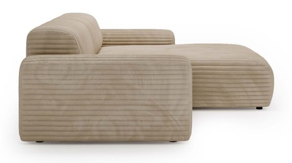 Miniaturka 19 - Piękny Beżowy Narożnik z Zaokrąglonymi Bokami LUIZZI