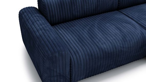 Miniaturka 27 - Piękny Beżowy Narożnik z Zaokrąglonymi Bokami LUIZZI