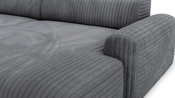 Miniaturka 21 - Piękny Beżowy Narożnik z Zaokrąglonymi Bokami LUIZZI