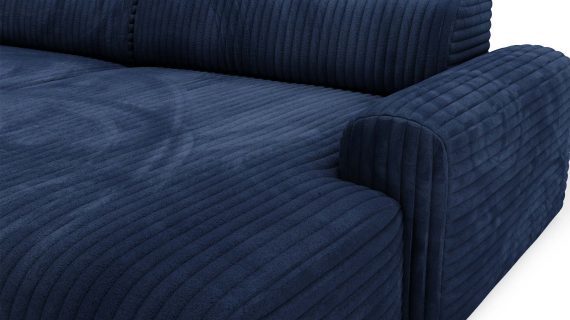 Miniaturka 22 - Piękny Beżowy Narożnik z Zaokrąglonymi Bokami LUIZZI