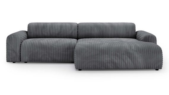 Miniaturka 1 - Piękny Beżowy Narożnik z Zaokrąglonymi Bokami LUIZZI