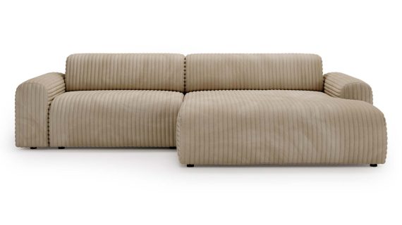 Miniaturka 4 - Piękny Beżowy Narożnik z Zaokrąglonymi Bokami LUIZZI