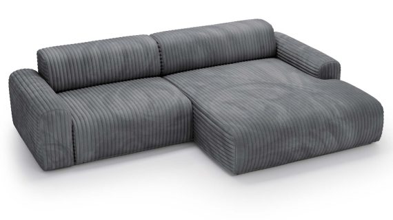 Miniaturka 11 - Piękny Beżowy Narożnik z Zaokrąglonymi Bokami LUIZZI