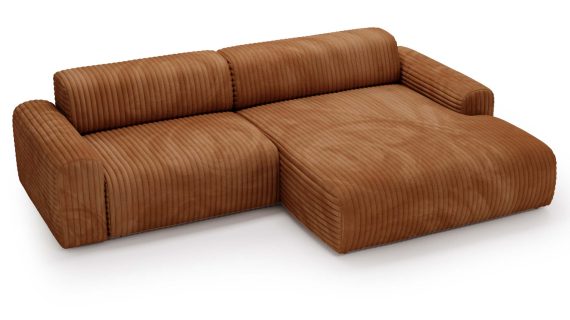 Miniaturka 13 - Piękny Beżowy Narożnik z Zaokrąglonymi Bokami LUIZZI