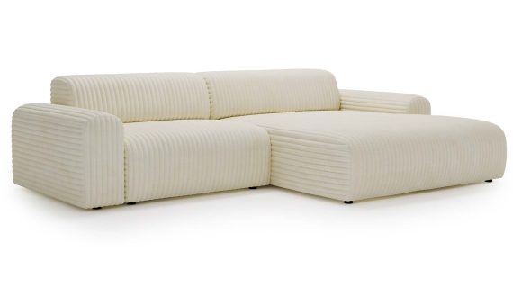 Miniaturka 10 - Piękny Beżowy Narożnik z Zaokrąglonymi Bokami LUIZZI