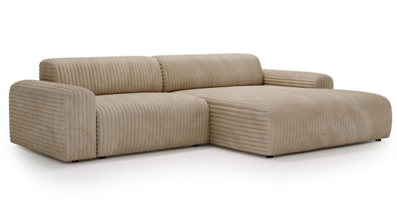 Miniaturka 9 - Piękny Beżowy Narożnik z Zaokrąglonymi Bokami LUIZZI