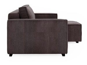 Miniaturka 46 - Brązowy narożnik sztruksowy profil boczny