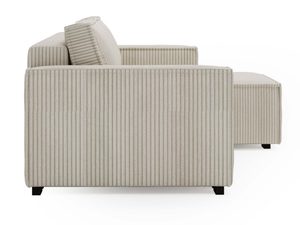 Miniaturka 44 - Beżowy narożnik sztruksowy profil boczny