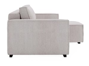 Miniaturka 43 - Jasnoszary narożnik sztruksowy profil boczny