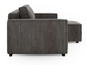 Miniaturka 42 - Grafitowy narożnik sztruksowy profil boczny