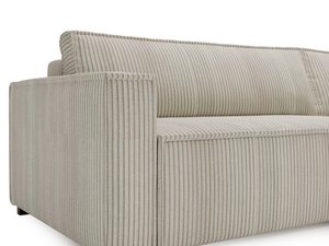 Miniaturka 37 - Detal sztruksowego narożnika beżowego podłokietnik i oparcie