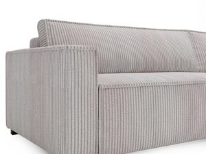 Miniaturka 36 - Detal sztruksowego narożnika jasnoszarego podłokietnik i oparcie