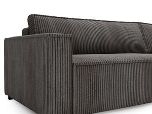 Miniaturka 40 - Grafitowy narożnik sztruksowy detal podłokietnika i oparcia