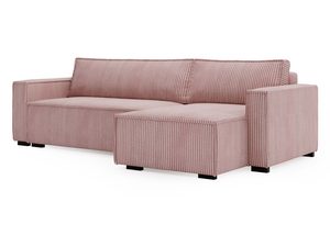 Miniaturka 19 - Sztruksowy narożnik różowy brudny róż ujęcie od tyłu