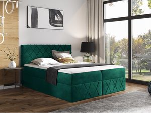Miniaturka 5 - Łóżko tapicerowane w zielonym kolorze