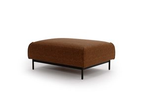 Miniaturka 5 - Pufa niska ceglastobrązowa w stylu nowoczesnym do salonu