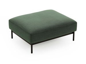 Miniaturka 7 - Zielony puf w stylu nowoczesnym z czarnymi cienkimi nogami