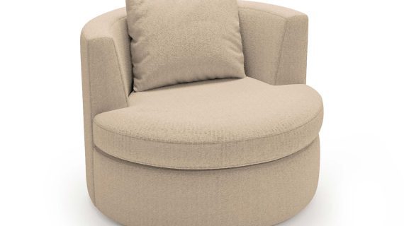 Miniaturka 1 - Luksusowy Przytulny Fotel Obrotowy FREJA