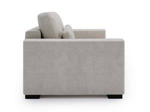 Miniaturka 33 - Tył sofy kremowej z prostym oparciem i szerokimi poduchami