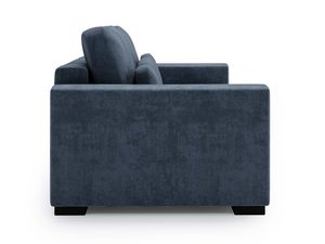Miniaturka 34 - Tył sofy granatowej z nowoczesną linią i tapicerką