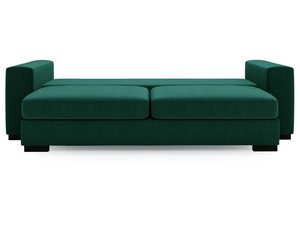 Miniaturka 19 - Sofa zielona nowoczesna z grubym siedziskiem i prostą formą