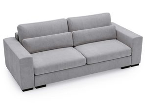 Miniaturka 31 - Sofa szara z szerokim siedziskiem i nowoczesną konstrukcją