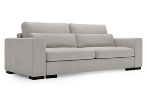 Miniaturka 25 - Sofa beżowa z wysokim oparciem i klasyczną formą