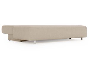 Miniaturka 40 - Sofa elegancka tapicerowana beżowa z prostym siedziskiem