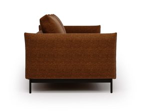 Miniaturka 5 - Brązowa sofa jednoosobowa tapicerowana w stylu nowoczesnym