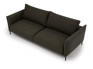 Miniaturka 9 - Antracytowa sofa loftowa z niskim oparciem i obszernym siedziskiem