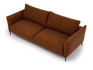 Miniaturka 11 - Sofa rustykalna w kolorze miedzianym z dwoma siedziskami i oparciem