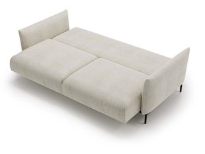 Miniaturka 13 - Minimalistyczna sofa beżowa tapicerowana do salonu w stylu skandynawskim