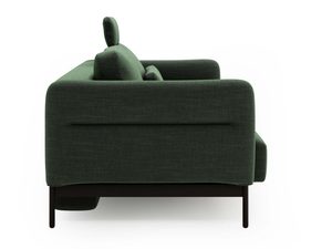 Miniaturka 22 - Tył sofy zielonej z gładką tapicerką i wyraźnym wykończeniem