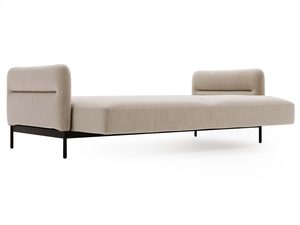 Miniaturka 16 - Sofa beżowa z funkcją leżenia i miękkim tapicerowanym siedziskiem