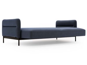 Miniaturka 18 - ofa granatowa z miękką tapicerką i minimalistyczną formą