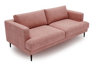 Miniaturka 14 - Sofa różowa z miękkimi siedziskami i prostą konstrukcją