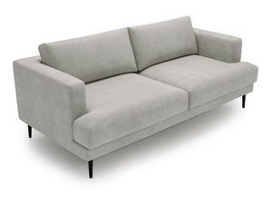 Miniaturka 15 - Sofa jasnoszara z minimalistyczną linią i czarnymi nogami