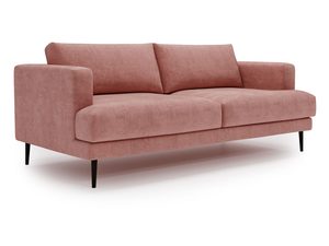 Miniaturka 9 - Sofa różowa z niskim oparciem i ozdobnym wykończeniem