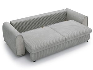Miniaturka 20 - Sofa w odcieniu szarości z podwójnym siedziskiem
