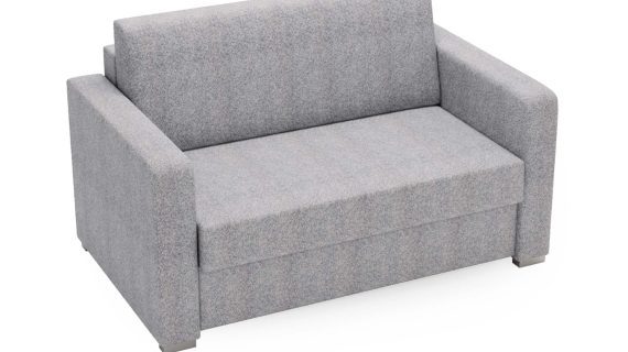 Miniaturka 11 - Klasyczna Rozkładana Beżowa Sofa do Salonu BOSTIN MINI