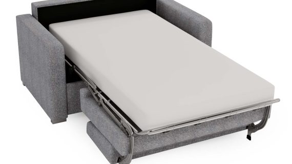 Miniaturka 15 - Klasyczna Rozkładana Beżowa Sofa do Salonu BOSTIN MINI